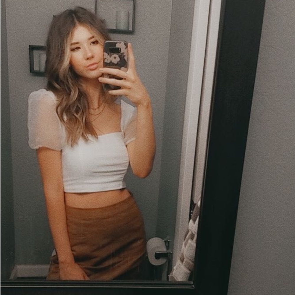 Faux Sued Skirt